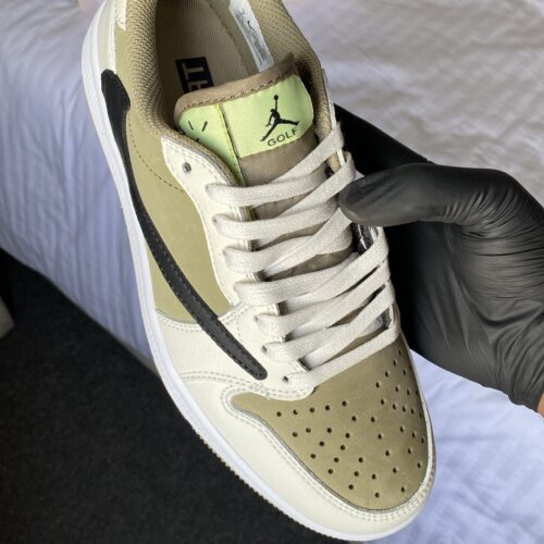 Travis Scott x Air Jordan 1 Low Golf 'Neutral Olive' - Image 5