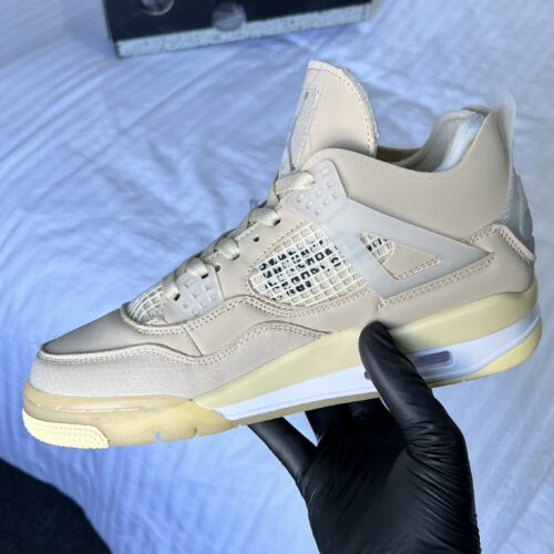 Off-White x Air Jordan 4 SP 'Sail' - Image 6