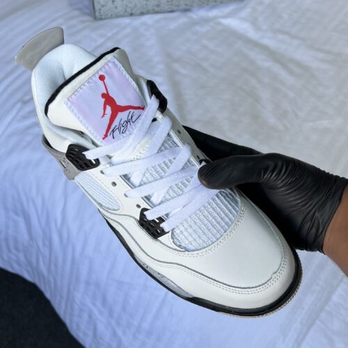 Air Jordan 4 Retro "White Cement" - Image 4