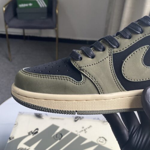 Travis Scott X Air Jordan 1 Low “Black Olive” - Image 7