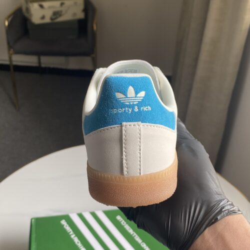 Adidas x Sporty and Rich Samba "Cream Blue" - Image 7