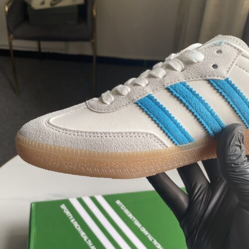 Adidas x Sporty and Rich Samba "Cream Blue" - Image 6