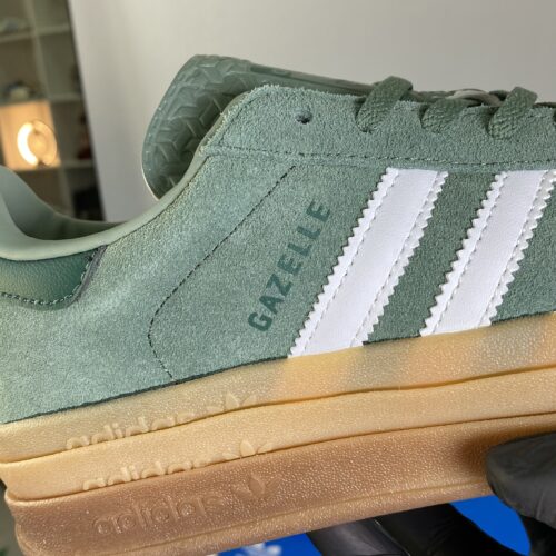 Adidas Gazelle Bold “Silver Green Gum” - Image 3