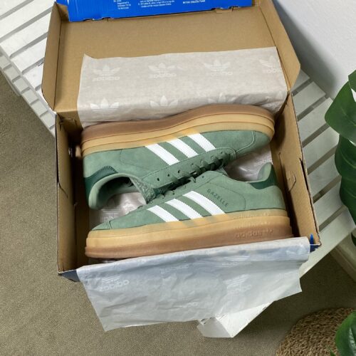 Adidas Gazelle Bold “Silver Green Gum” - Image 7