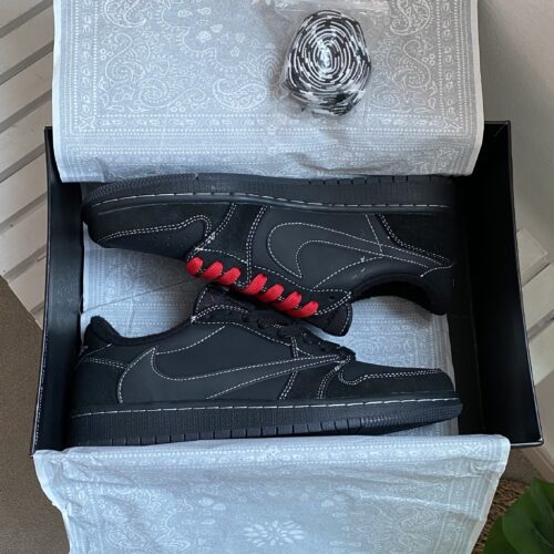 Travis Scott x Air Jordan 1 Low OG SP “Black Phantom” - Image 11