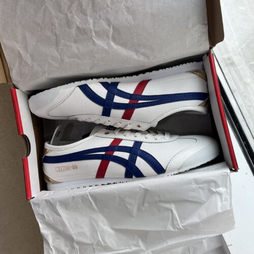 Onitsuka Mexico 66 “White Blue Red Metallic Gold” - Image 9