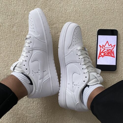 Travis Scott x Air Jordan 1 Low “White Party” - Image 8