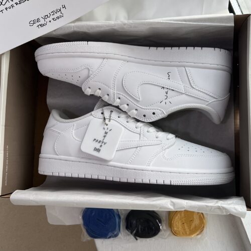 Travis Scott x Air Jordan 1 Low “White Party” - Image 9